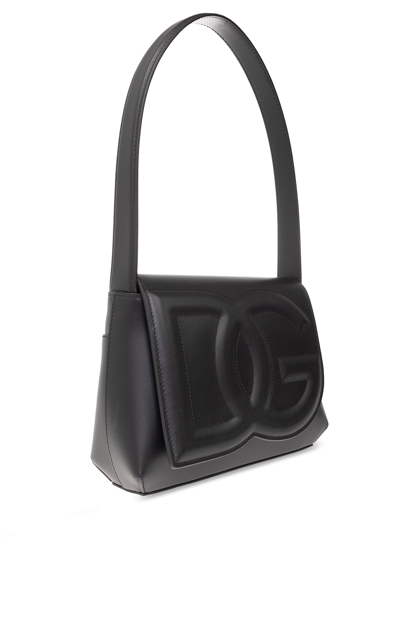 Dolce & Gabbana White Logo Plaque Polyester Quilted Shoulder Borse Bag main image 1